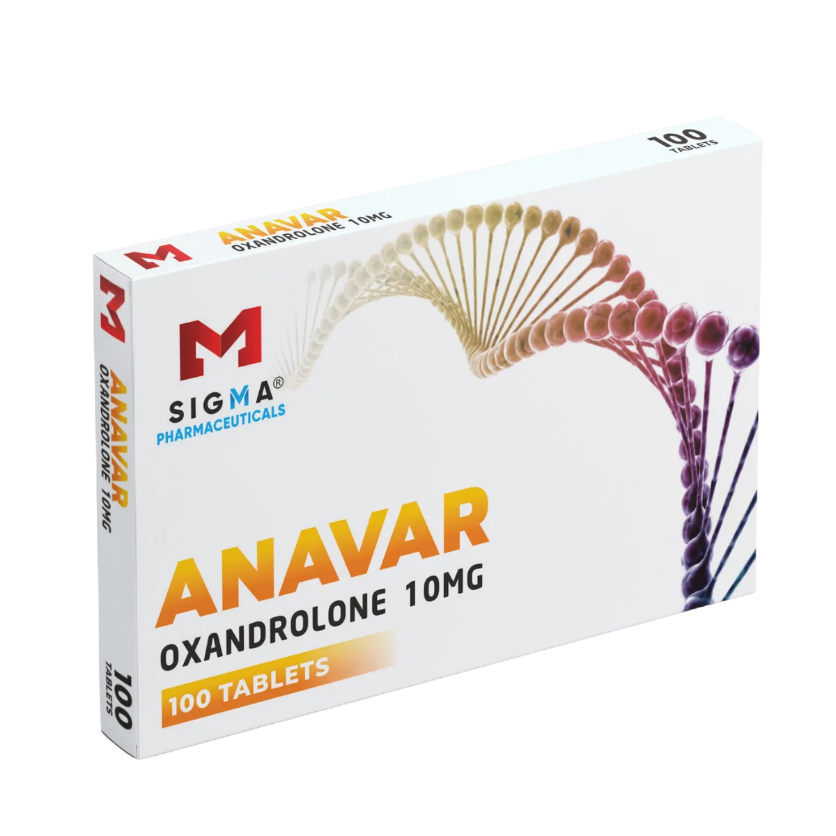 Anavar® (oxandrolone) tablets in manufacturer packaging by Sigma Pharma