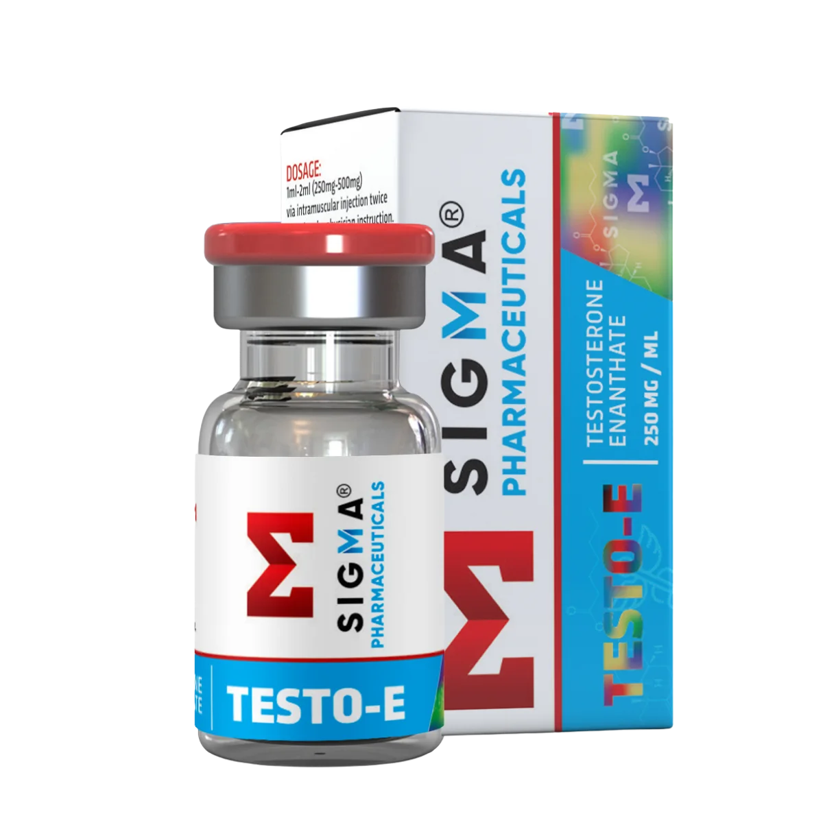 Sigma Testo-E testosterone enanthate 250mg vial and box